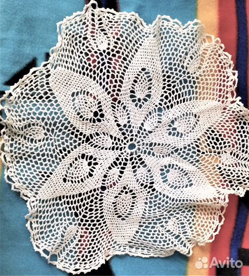 Ажурные салфетки, вышитые крючком