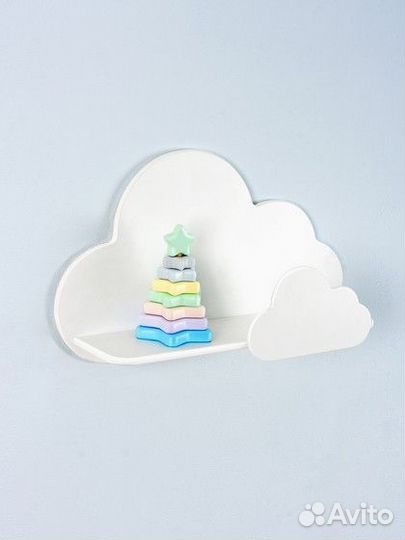 Полка Мега Тойс настенная деревянная 