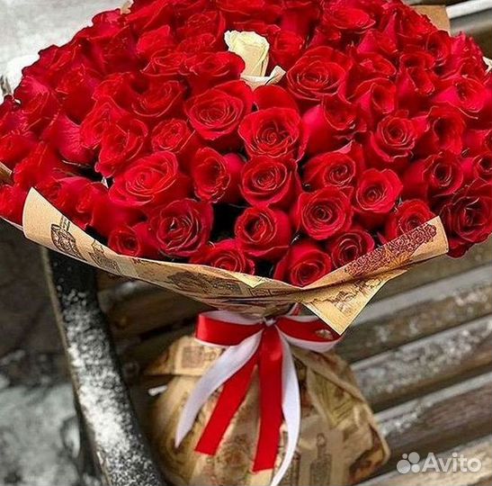 Высокие розы Доставка цветов