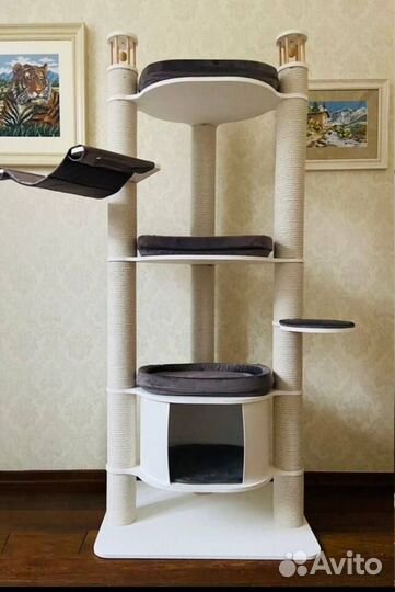 Кошачий домик-когтеточка