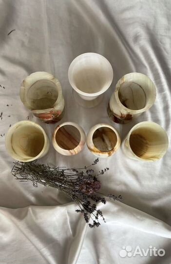 Стаканы фужеры рюмка стопка из оникса