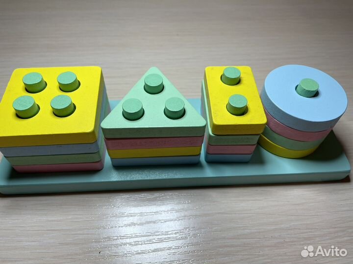 Развивающая игра Монтессори Деревянный сортер