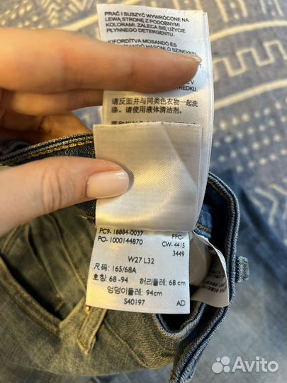 Джинсы женские levis размер 27