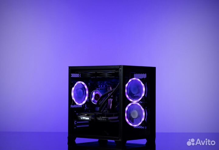 Игровой компьютер fatality52 RTX 4060 8GB NEW Ryzen 5 8400F Evesky AquaBox O11 Dynamic Evo argb blac