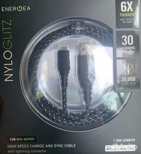 Кабель для зарядки iPhone iPad iPod