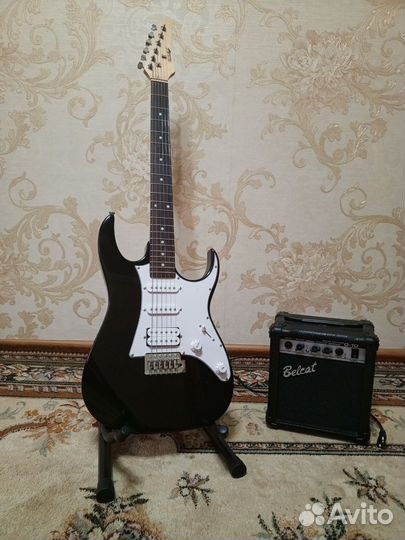 Электрогитара Homage HEG340BK с комбиком BelcatG10