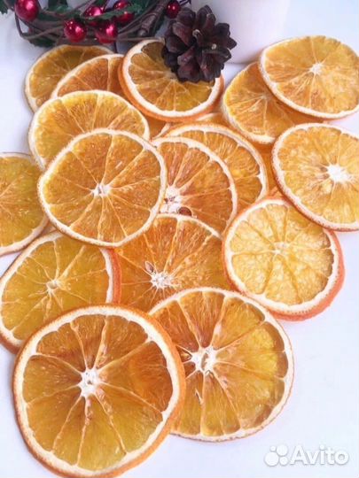 Сушеные апельсины для новогоднего декора