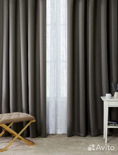 Шторы блэкаут рогожка новые