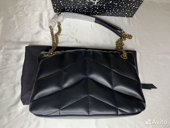 YSL puff сумка из натуральной кожи