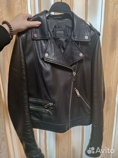 Куртка косуха натуральная кожа Снежная королева