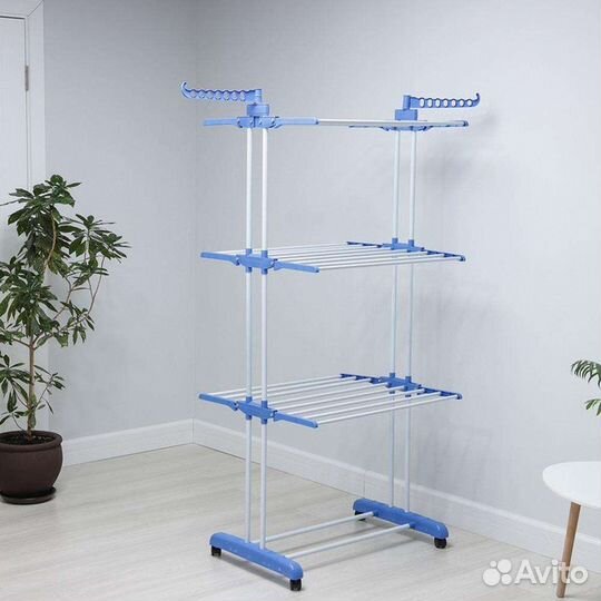 Сушилка для белья бело-серая. Новая. Доставка