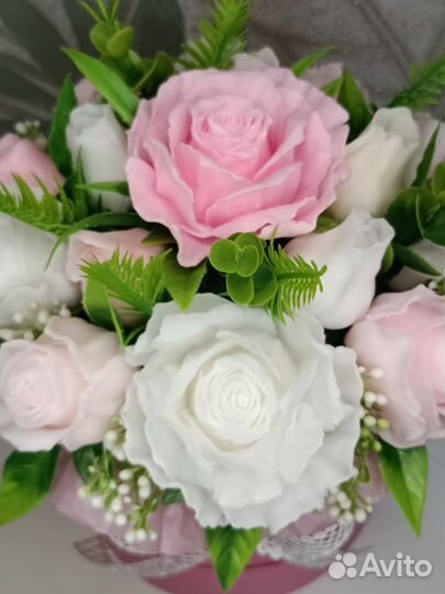 Букет роз из мыла ручной работы