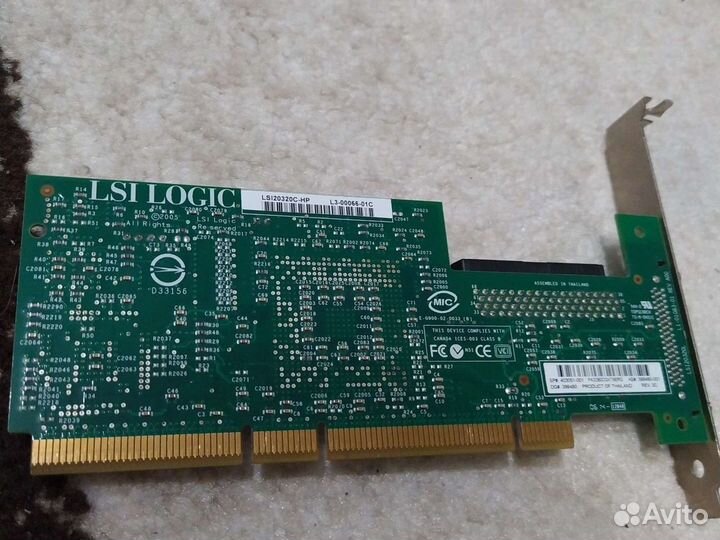 PCI контроллер LSI20320C-HP L3-00066-01C