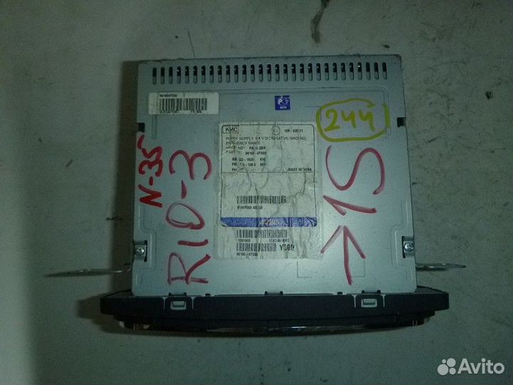 Магнитола KIA RIO 2011-2017