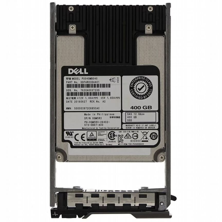 [GM5R3] Жесткий Диск Dell 400gb Sas 2.5" Ssd Gm5r3