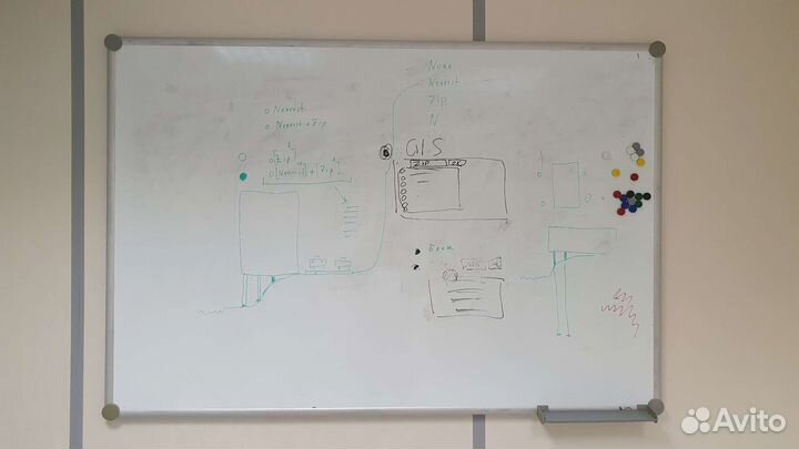 Магнитно-маркерная доска Hebel, 150х100 см