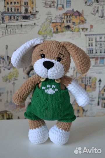 Вязаные игрушки Щенок