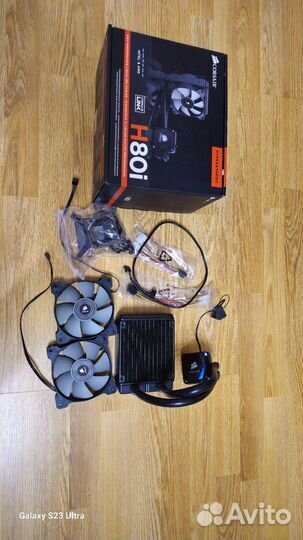 Водяное охлаждение процессора Corsair h80i
