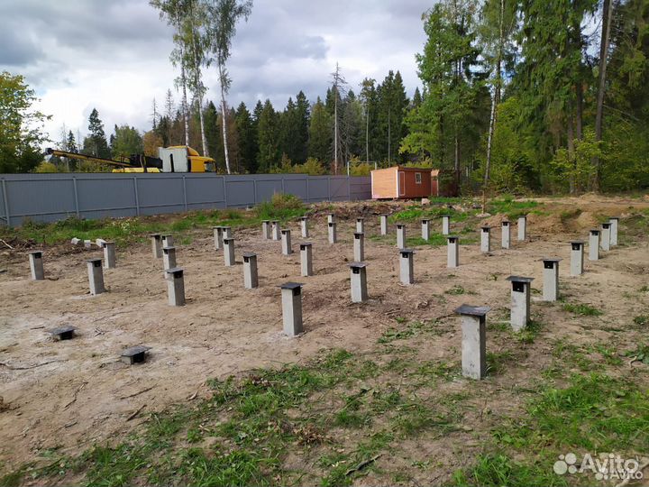 Фундамент на жб сваях