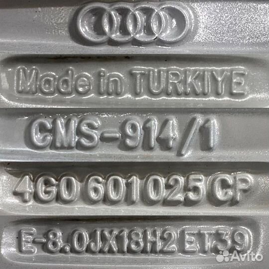 Оригинальные, литые диски Audi A6, r18, 5x112