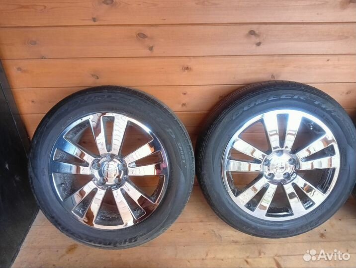 Литые диски Subaru r18 5x114.3 с резиной. Оригинал