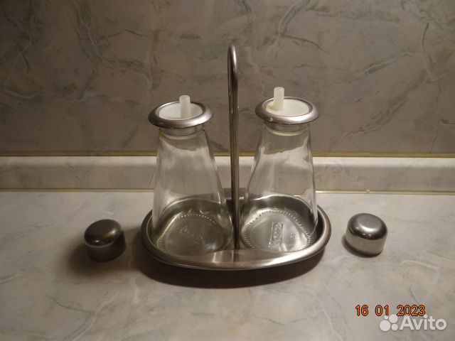 Соусница-маслёнка двойная с дозатором