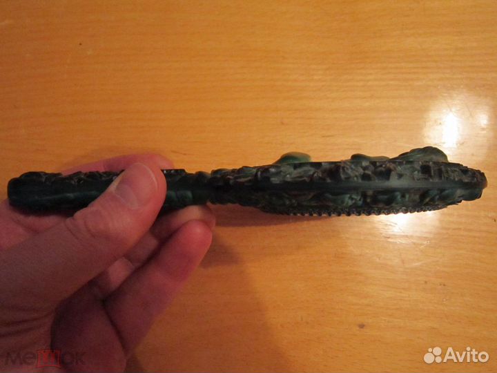 Зеркальце Малахитовое стекло 1930 годы