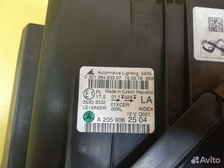 Фара левая Mercedes C-Classe W205 2014-2018