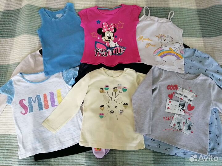 Большой пакет вещей на девочку 110-116