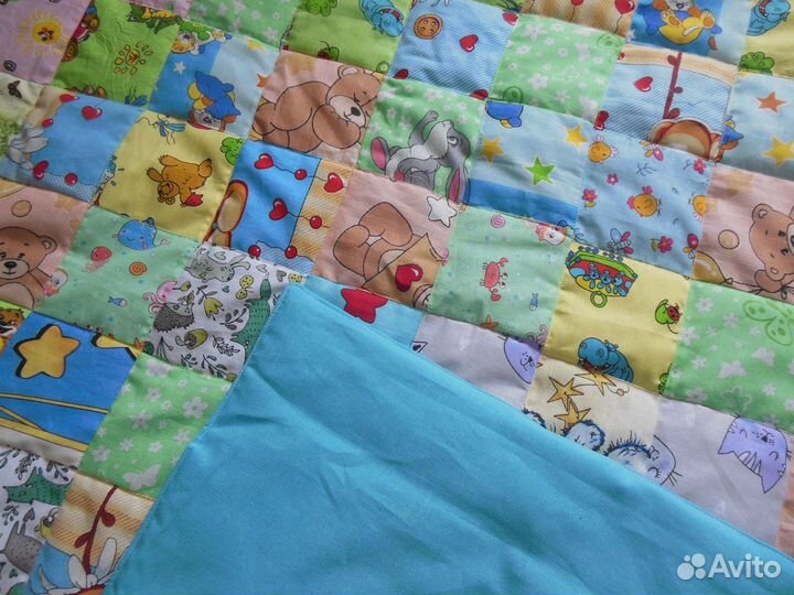 Детское лоскутное одеяло 112х90