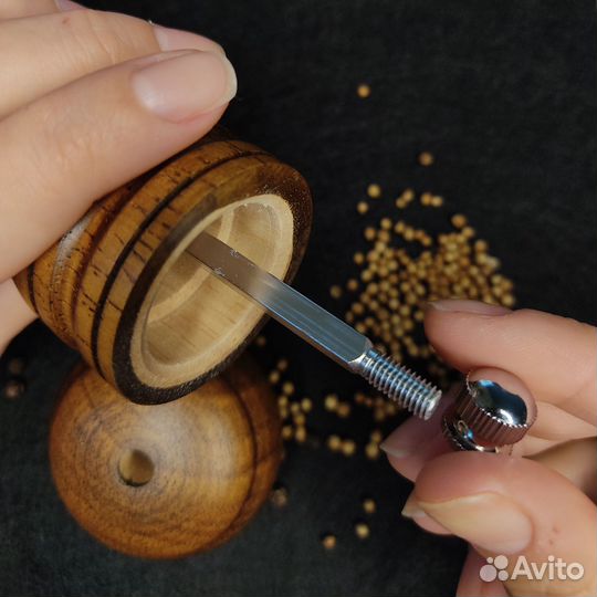Мельница для перца деревянная дуб 22 см