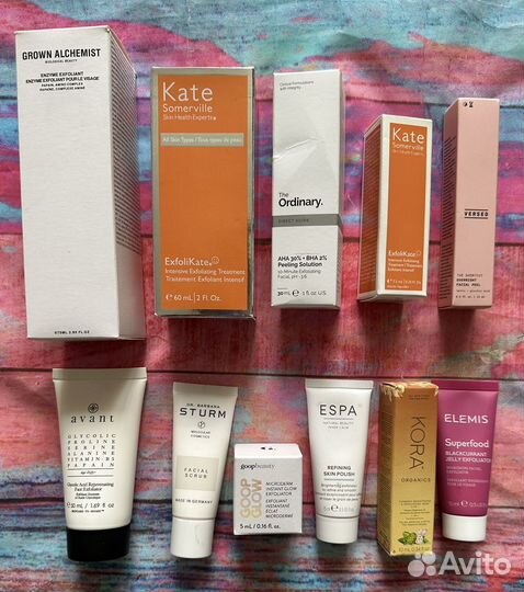 Масок, пилингов и масел для лица