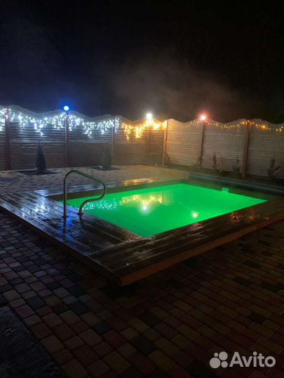 Русская баня на дровах и тёплый бассейн