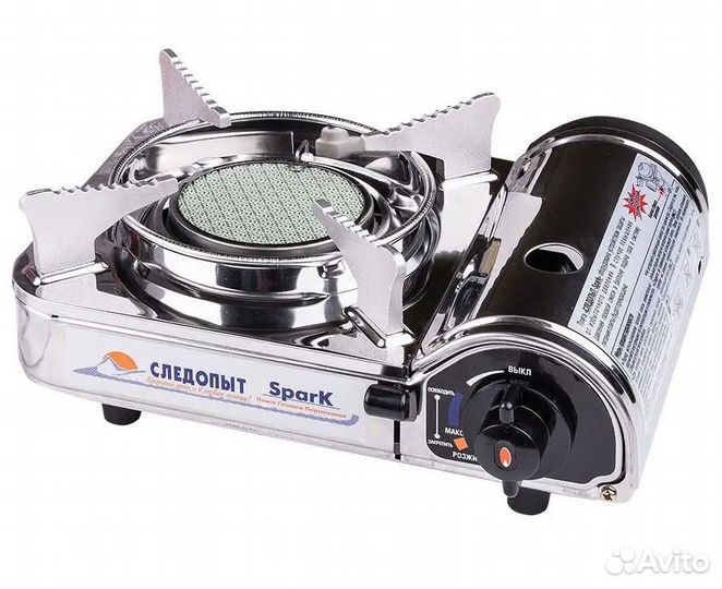 Плита газовая Следопыт Spark, керам. (защита от и