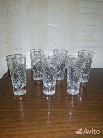 Рюмка на ножке СССР и стакан в подстаканнике