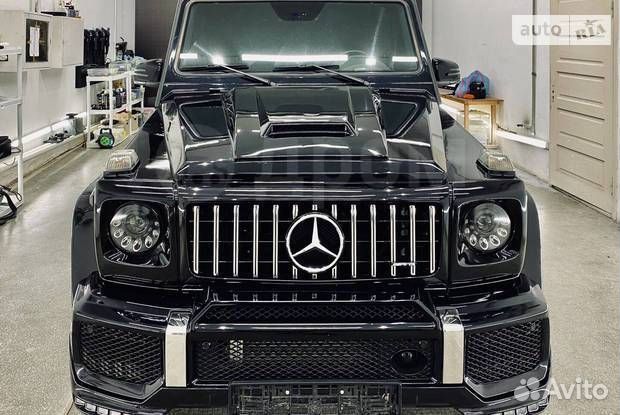 Накладка на передний бампер Brabus (домик) Mercede