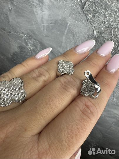 Кольцо и серьги Ван Клиф