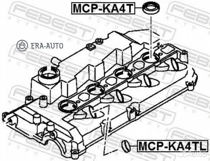 Febest MCP-KA4T Кольцо уплотнительное форсунки топ