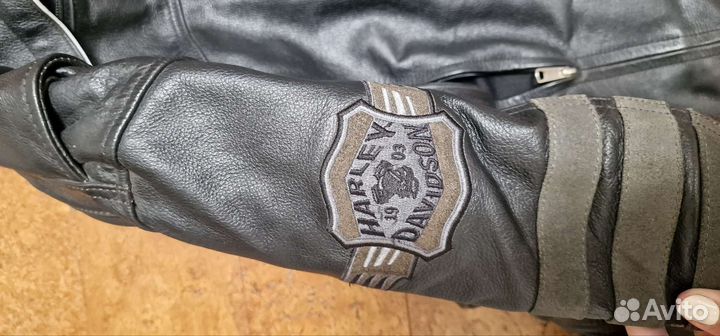 Мотокуртка кожаная harley davidson мужская L