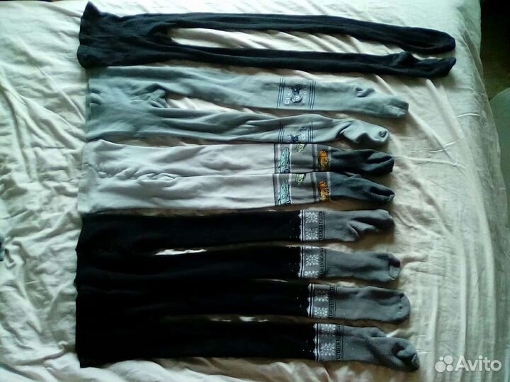 Колготки 6-7 лет на рост 122 тонкие и тёплые