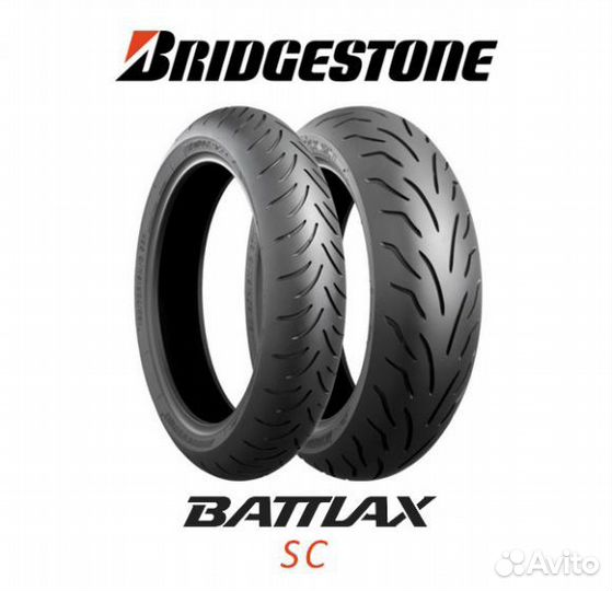 Резина на скутер 120 80 14 Bridgestone Battlax SC