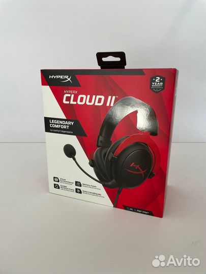 Гарнитура игровая HyperX Cloud II Red KHX-hscp-RD