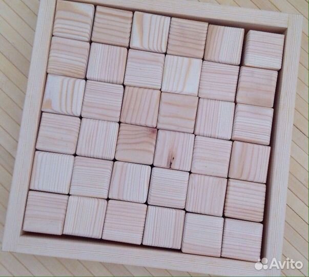 Набор деревянных кубиков