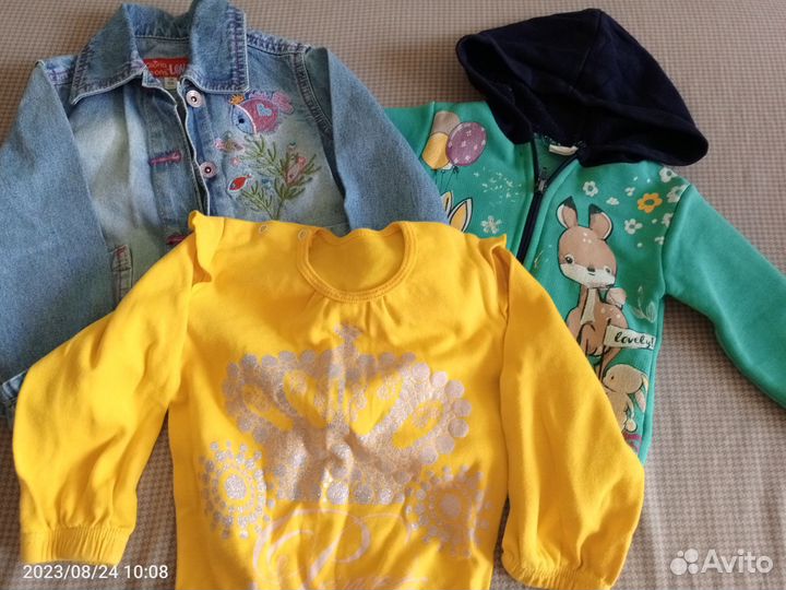 Вещи пакетом на девочку 80