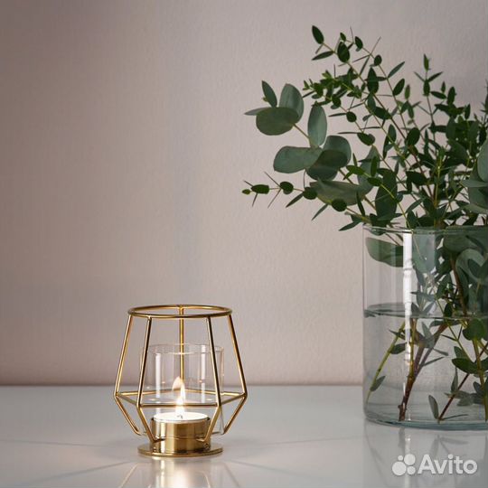 IKEA подсвечник Пэрльбанд / свеча Адлад