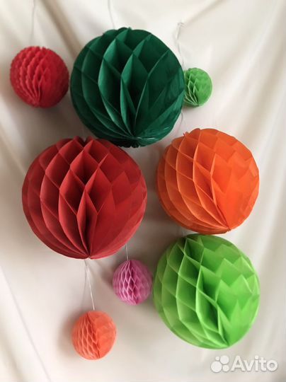 Шарики бумажные