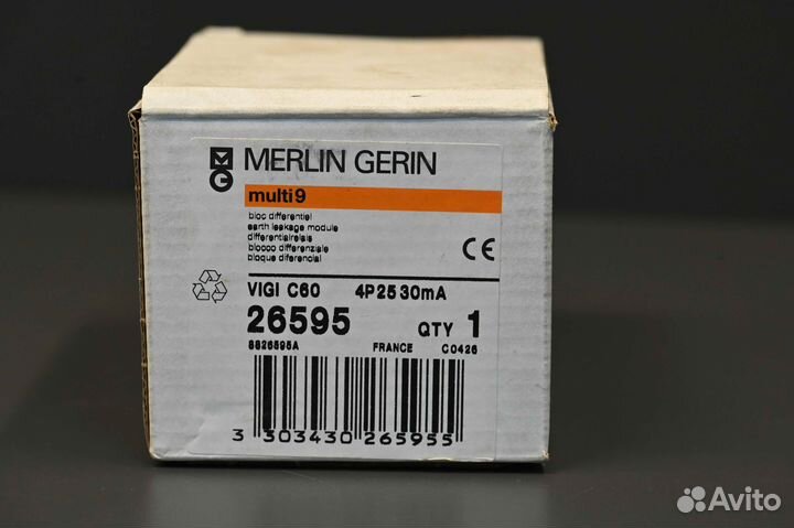 Merlin Gerin vigi C60 26595 новое, 2 шт