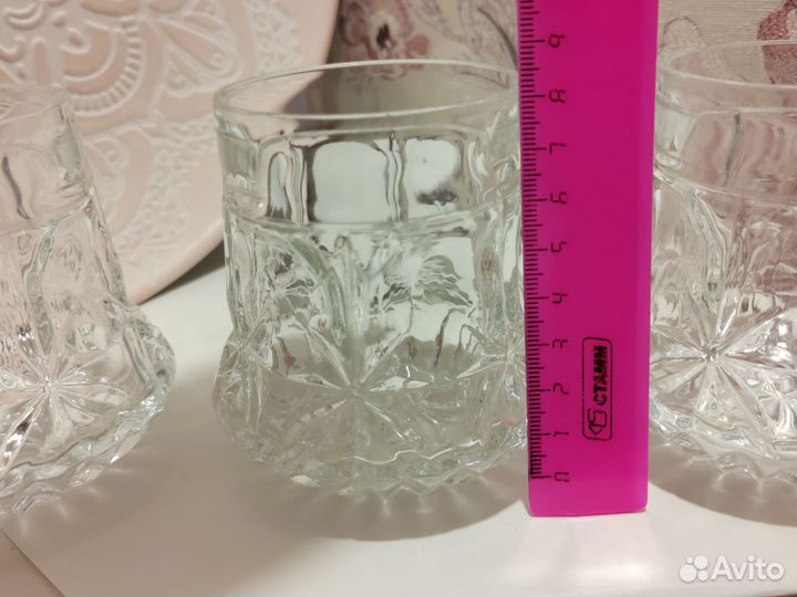 Стаканы хрусталь СССР 3 шт