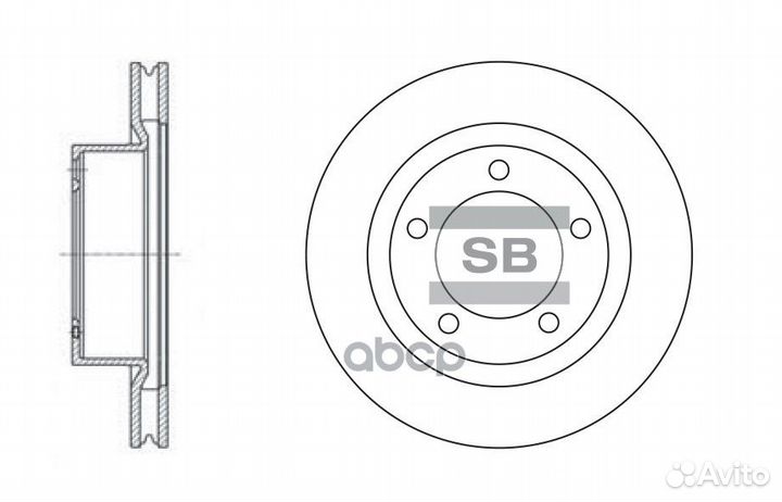 Диск тормозной SD4017 (43512-60180) SD4017 Sang