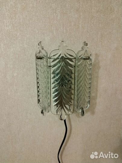 Настенный светильник бра хрусталь СССР